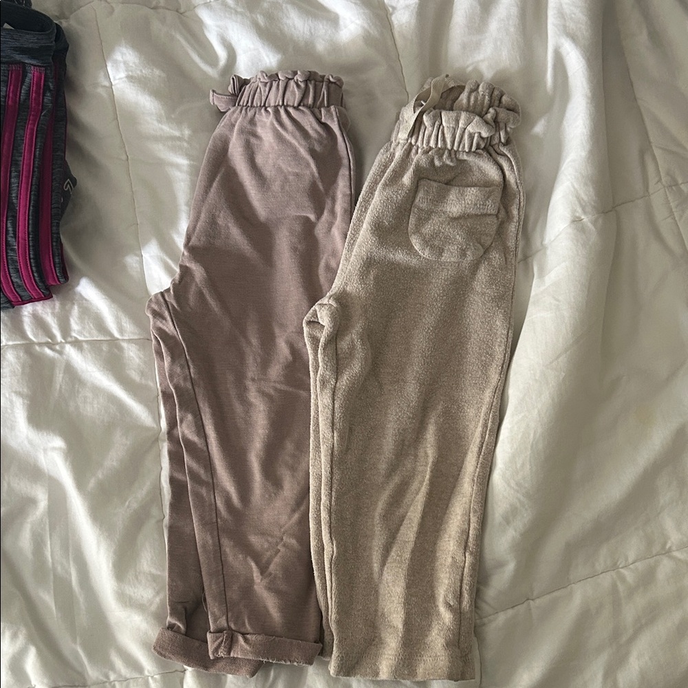 Zara soft drawstring pants 4T